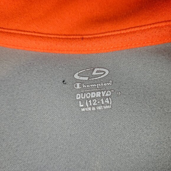 Champion Track Jacket Grey and Orange - Boys Size 14-16 - Picture 3 of 3